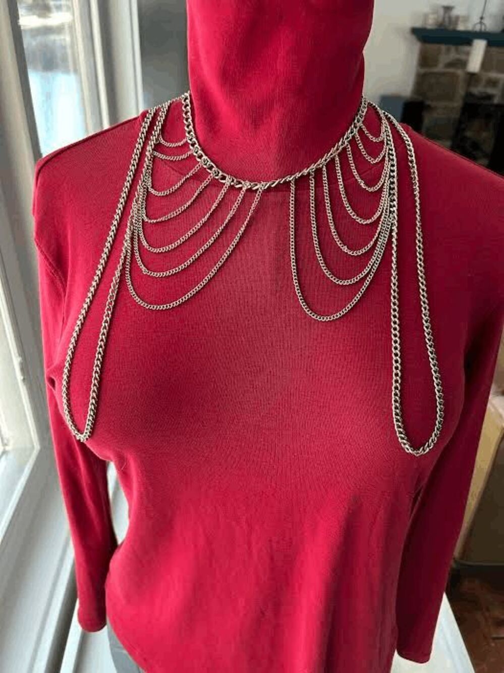 Multistrand Bodychain Shoulder Piece - Picture 2 of 5